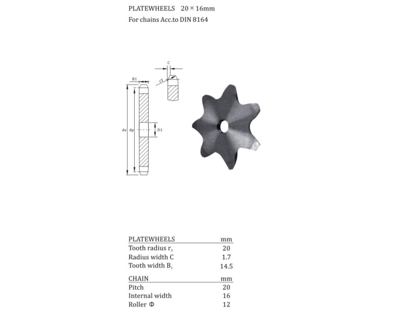 Plate Wheels Para sa Conveyor Chain Table Top Wheels1