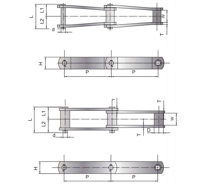 Caixas de bucha SS HSS 4124 e HB782