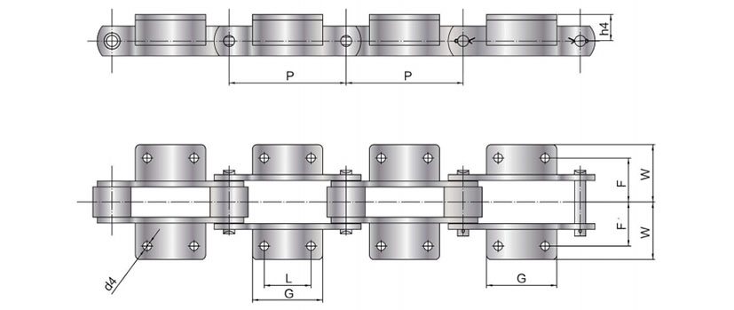 SS M Series Conveyor Chains ၂