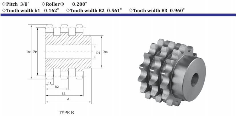 Saham bore Sprockets007